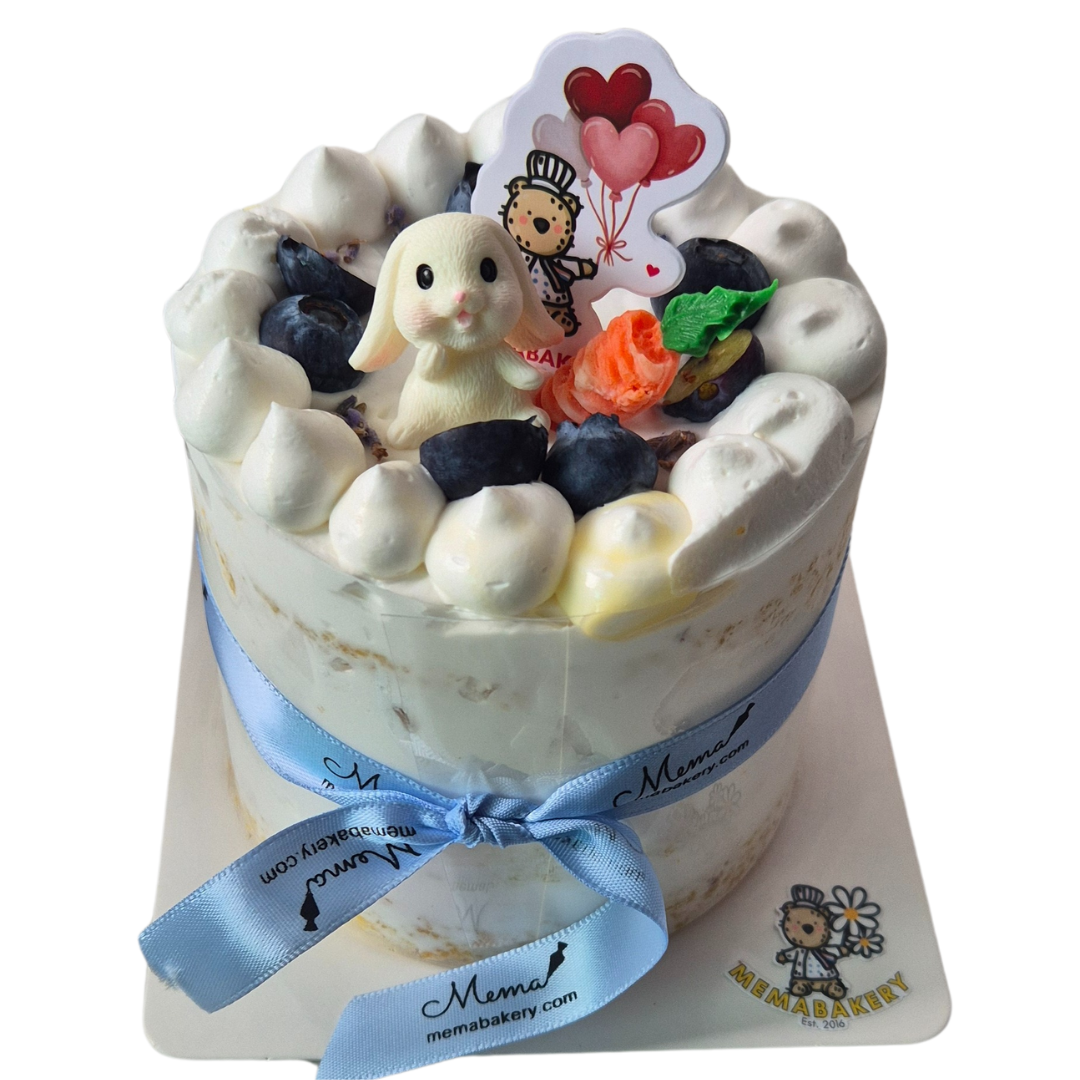 Lemon Blueberries Lavender tea cake