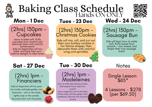 BAKING WORKSHOP DECEMEBER 2025