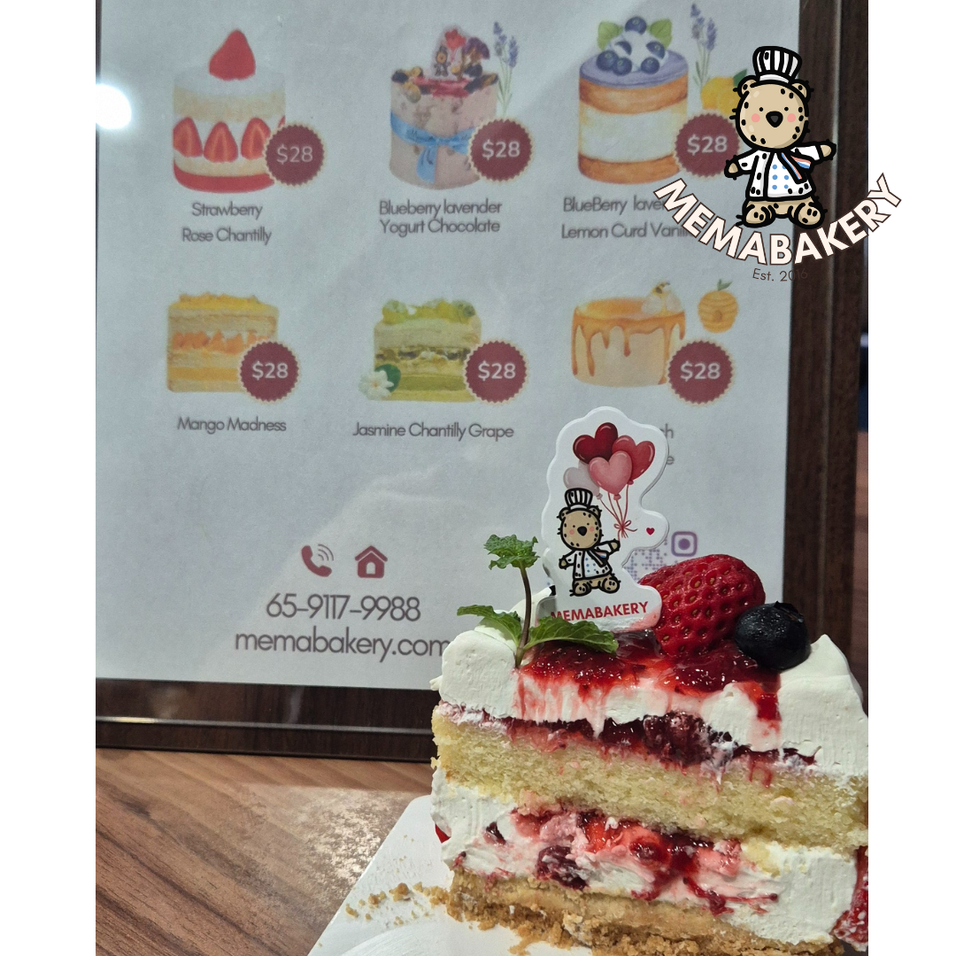 ROSE STRAWBERRY TEA CAKE