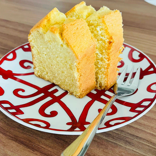 Classic butter cake 40% less sugar