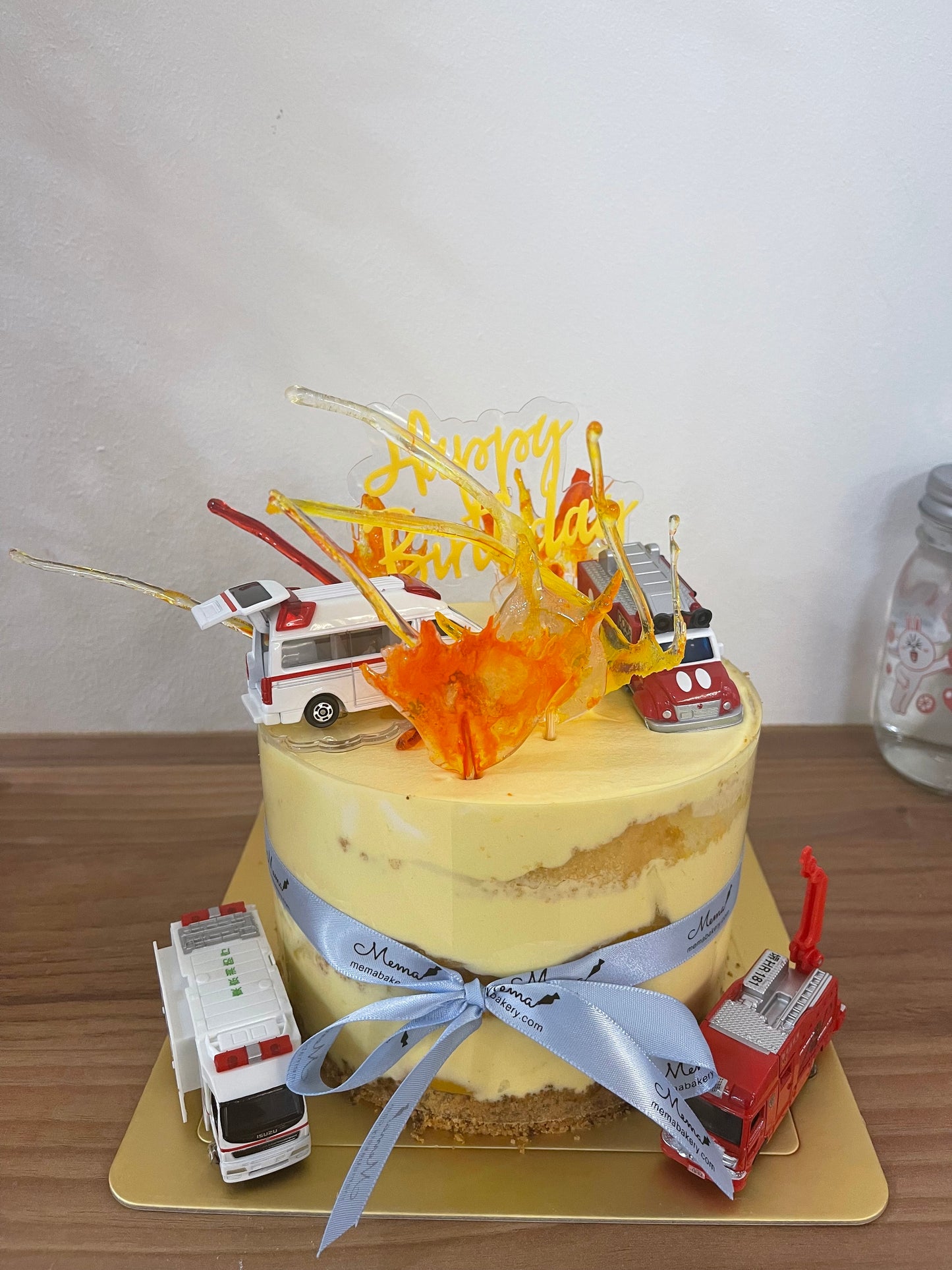 Longevity peach mousse cake Customized cakes for all occasions