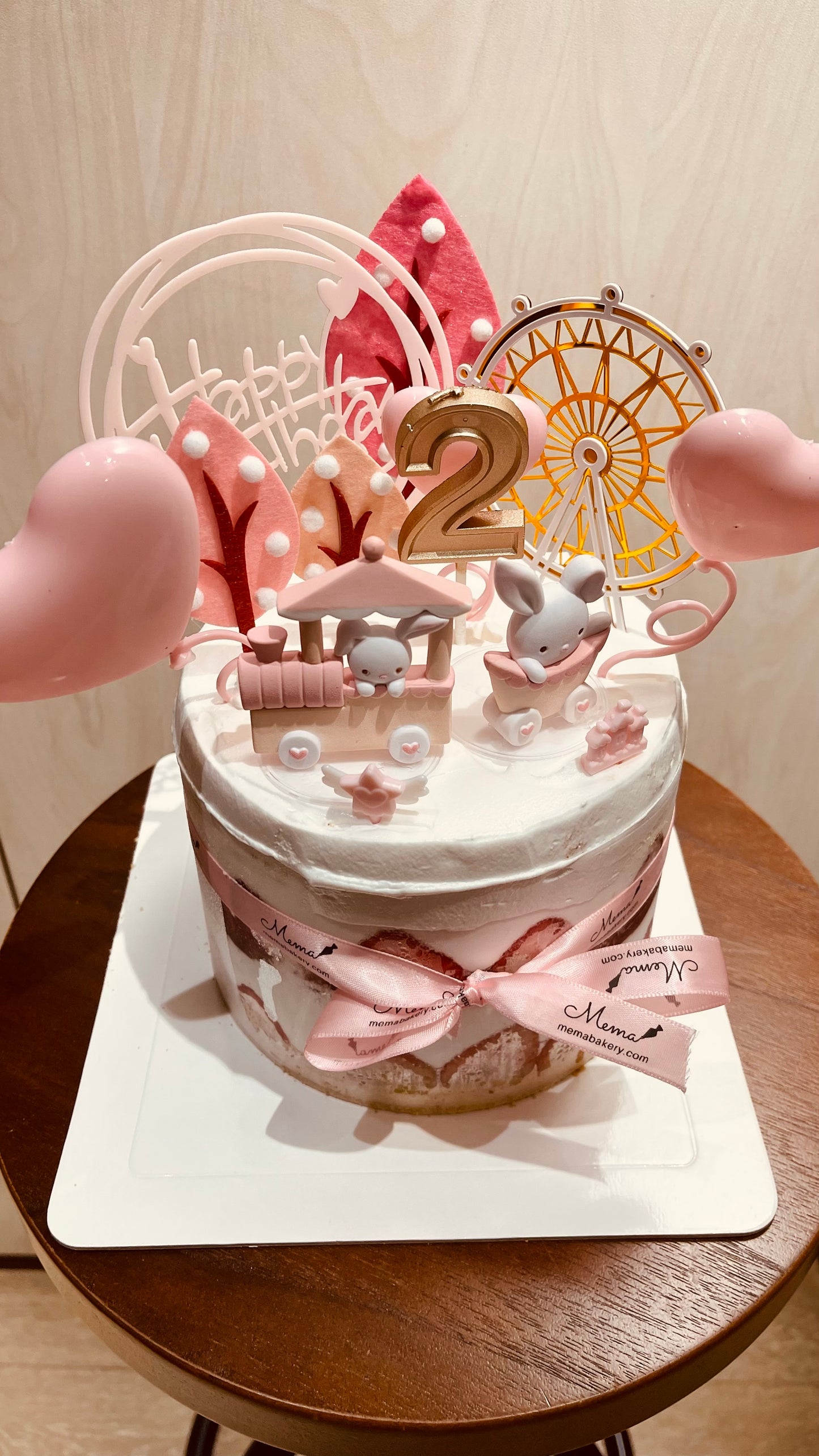 Longevity peach mousse cake Customized cakes for all occasions