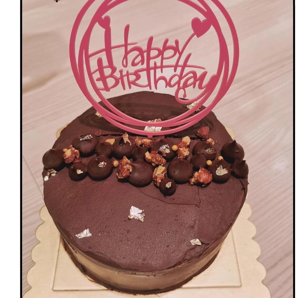 Chocolate ganache sable cake