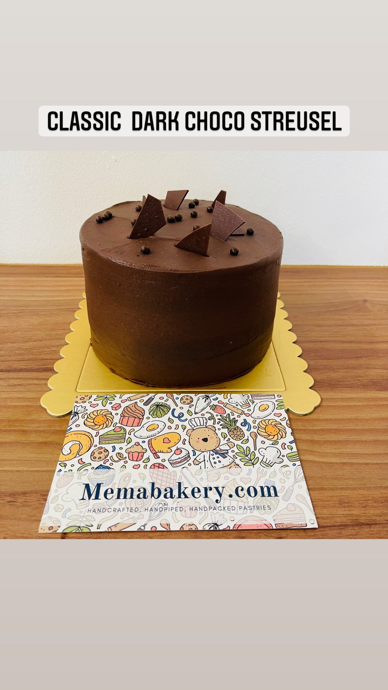 Chocolate ganache sable cake