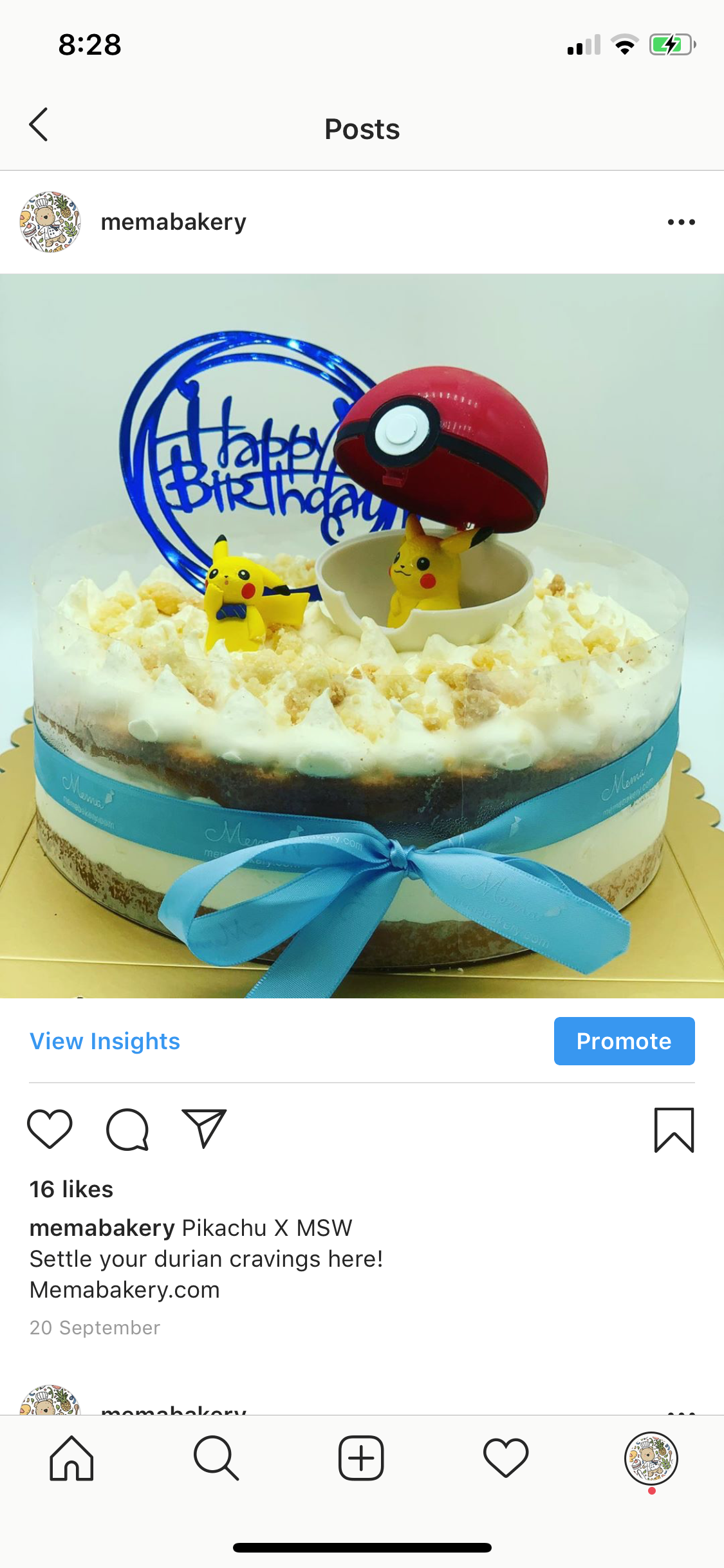 MSW Durian Fruit Mousse Cake