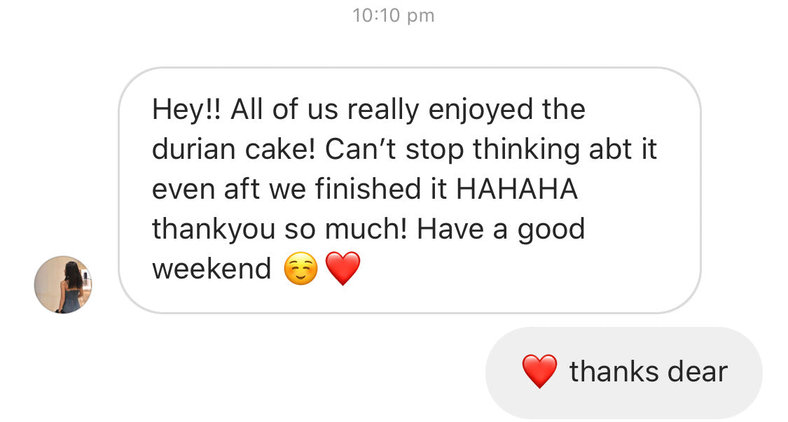 MSW Durian Fruit Mousse Cake