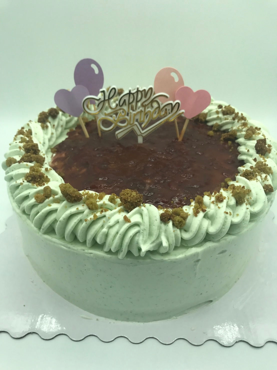 Matcha azuki crumble Cake