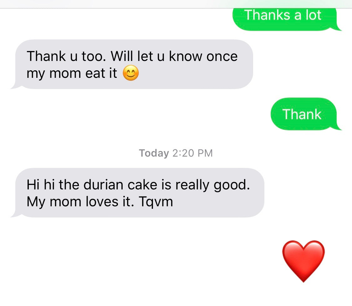 MSW Durian Crumble Mousse Cake
