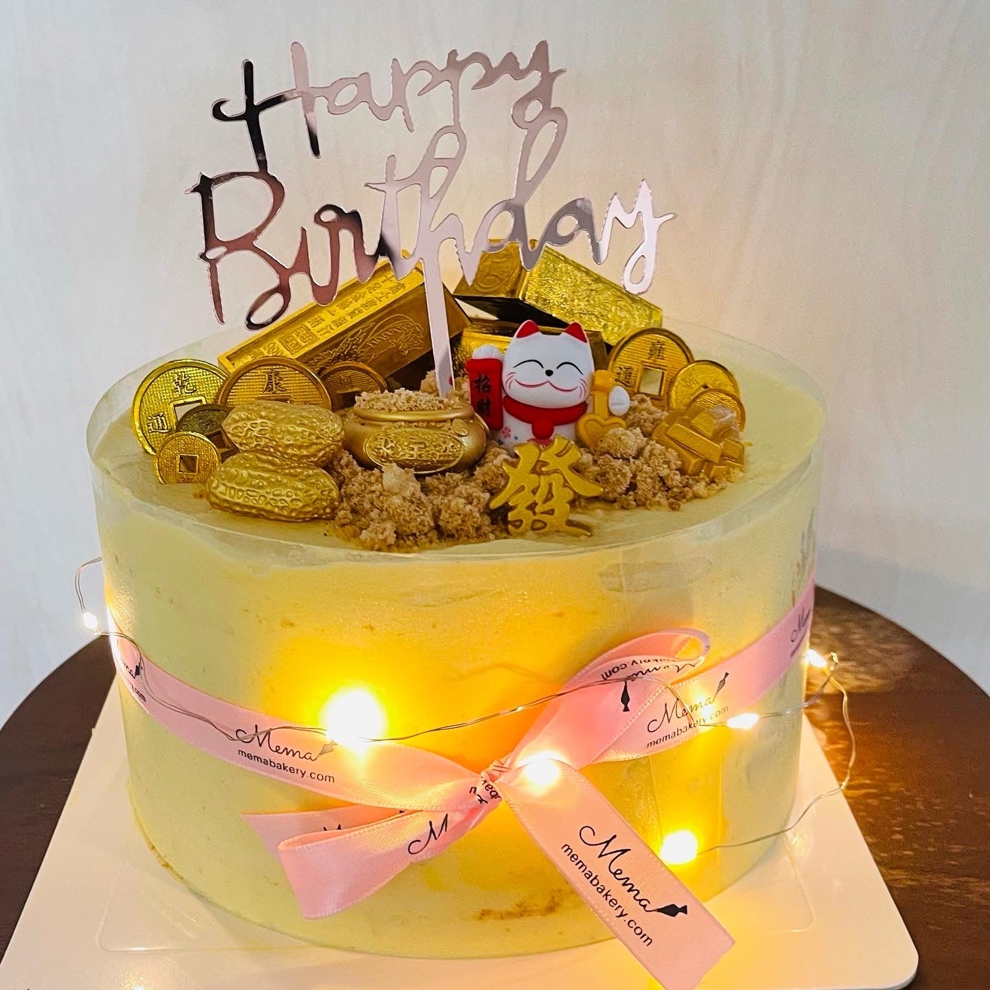 Longevity peach mousse cake Customized cakes for all occasions