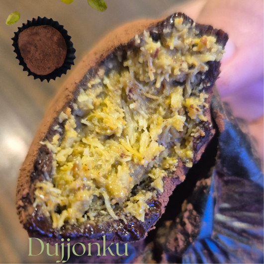 Chocolate 두쫀쿠 (dujjonku = Dubai chewy cookie)