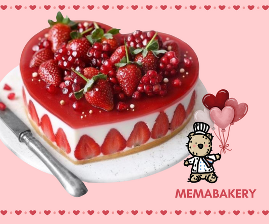 Strawberry Chantilly Cake Heart 5inch