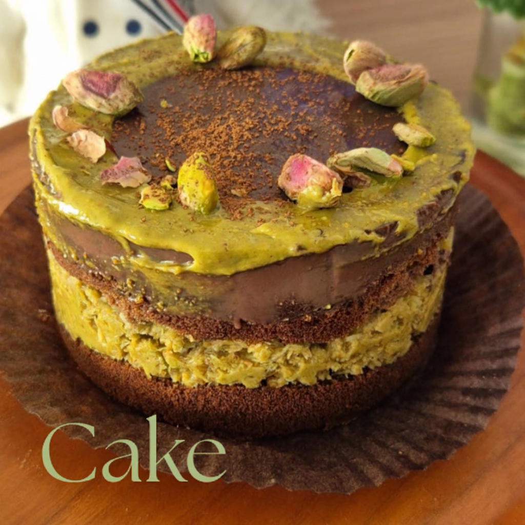 Chocolate Pistachio Kanufa Cake 4inch