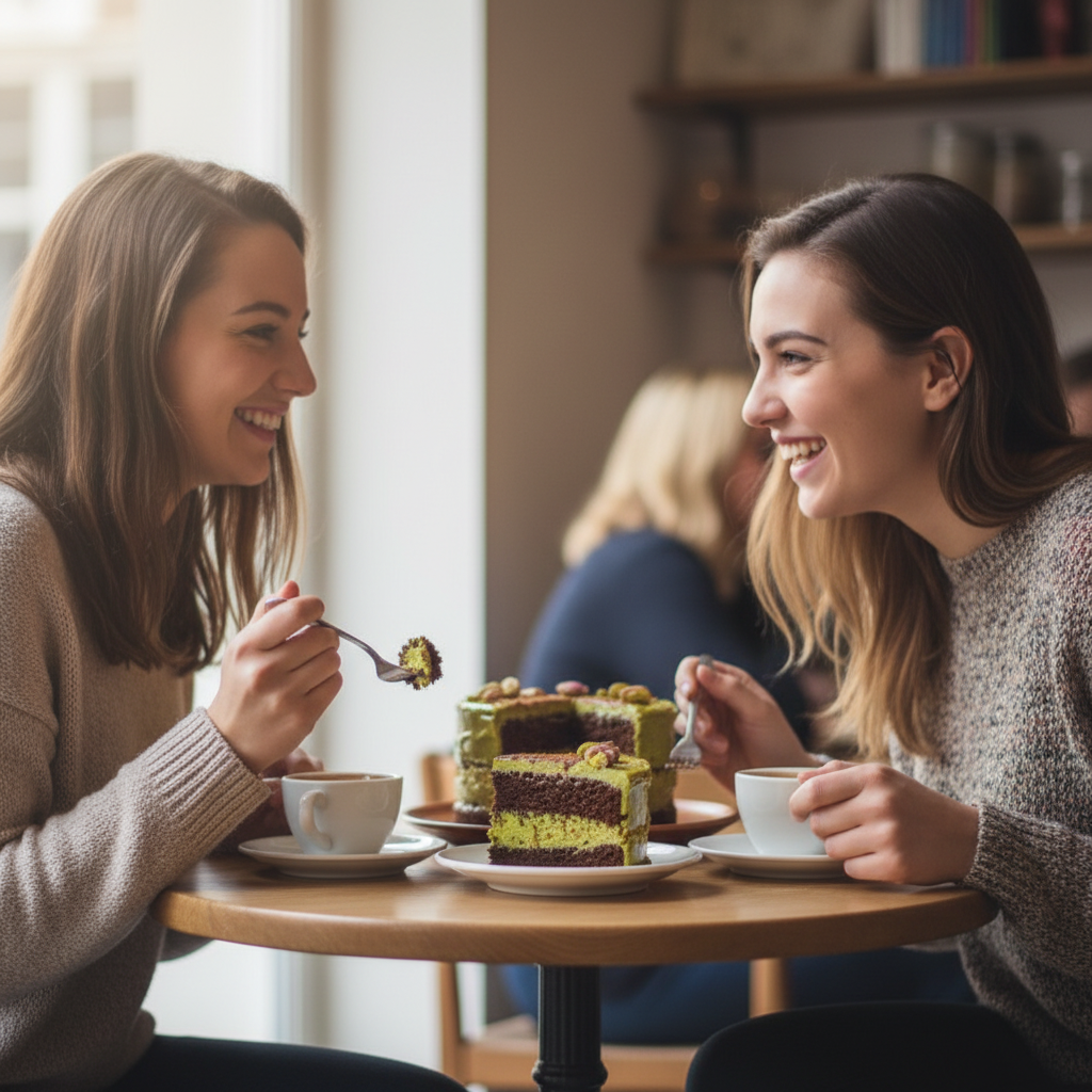 Chocolate Pistachio Kanufa Cake 4inch