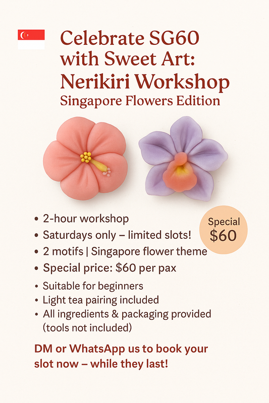 Nerikiri Work shop - SG60 Flower Festive Edition (2motifs)