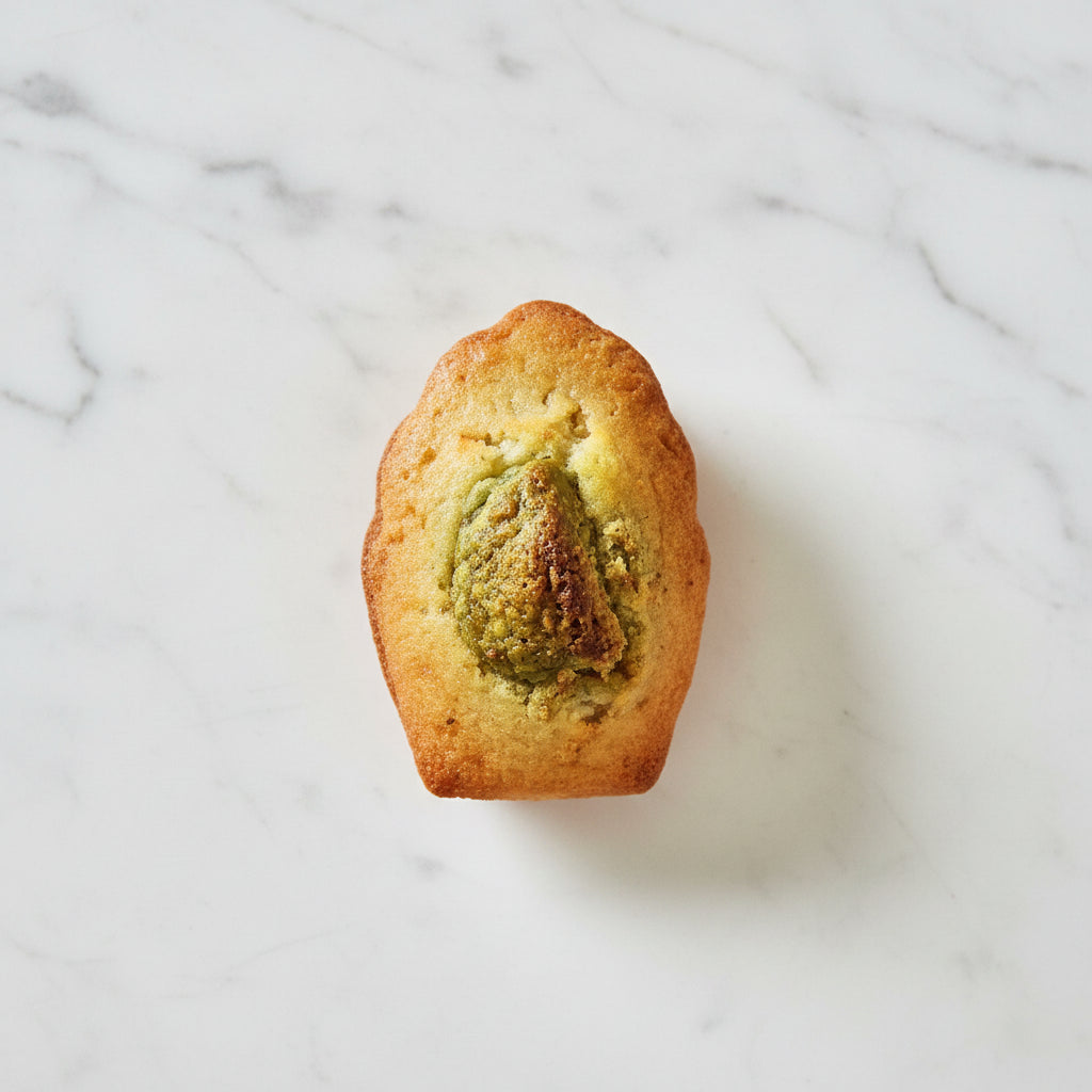 Pistachio Kanufa Chocolate Coating Madeleine (2pc)