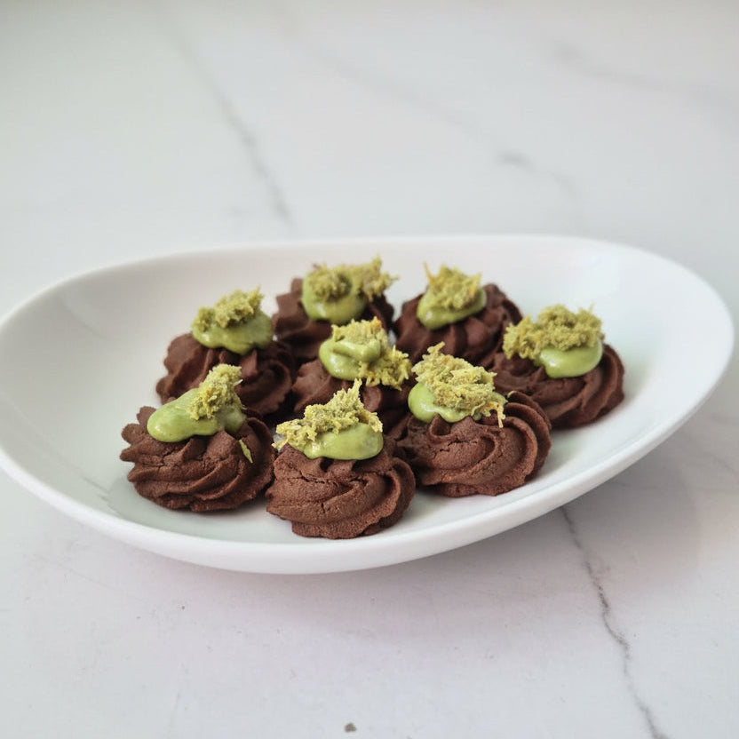 Pistachio Kanufa Chocolat Tarts (22pcs)