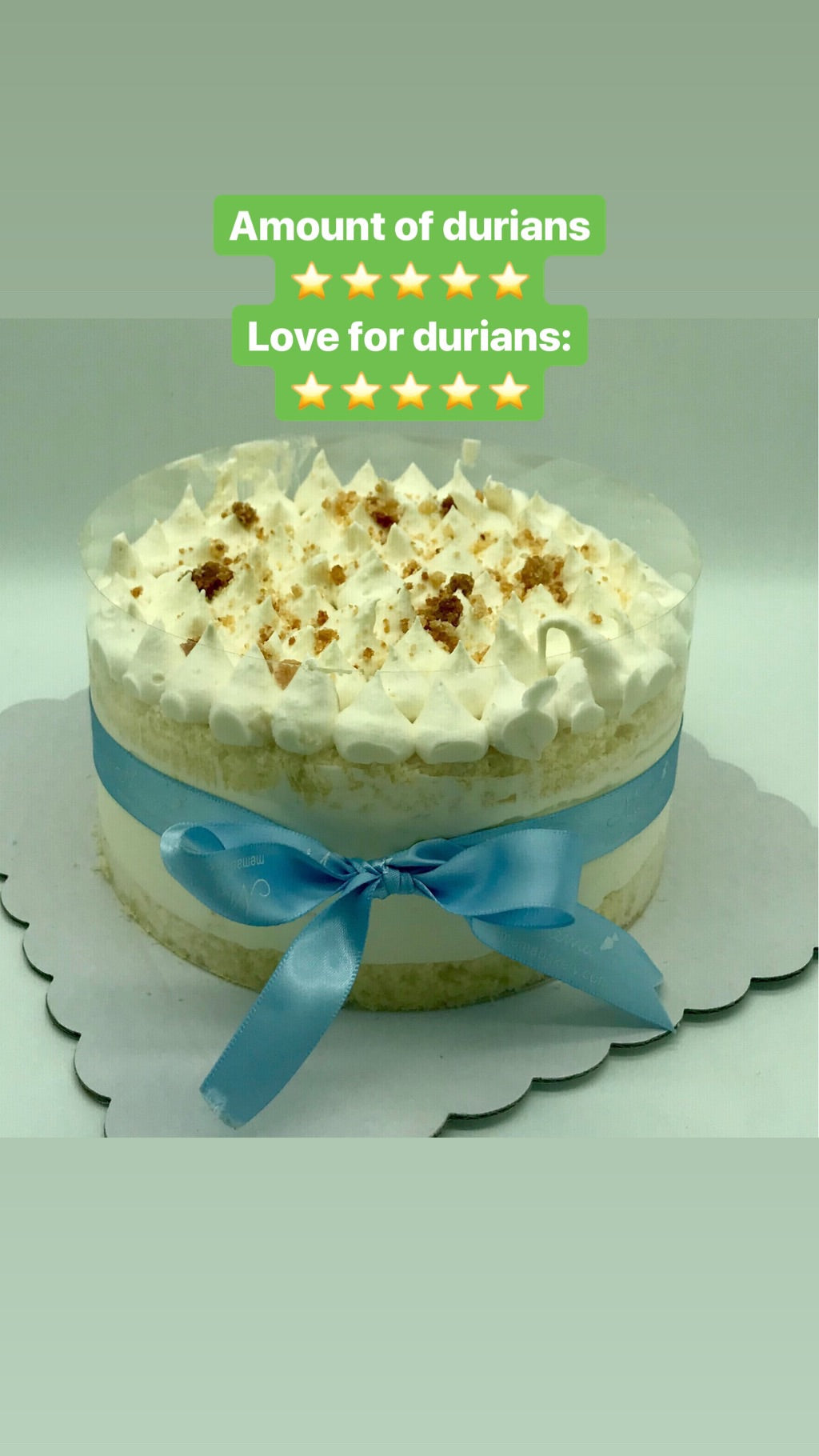 MSW Durian Fruit Mousse Cake