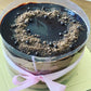 Chocolate mousse pink sea salt hazelnut sable cake